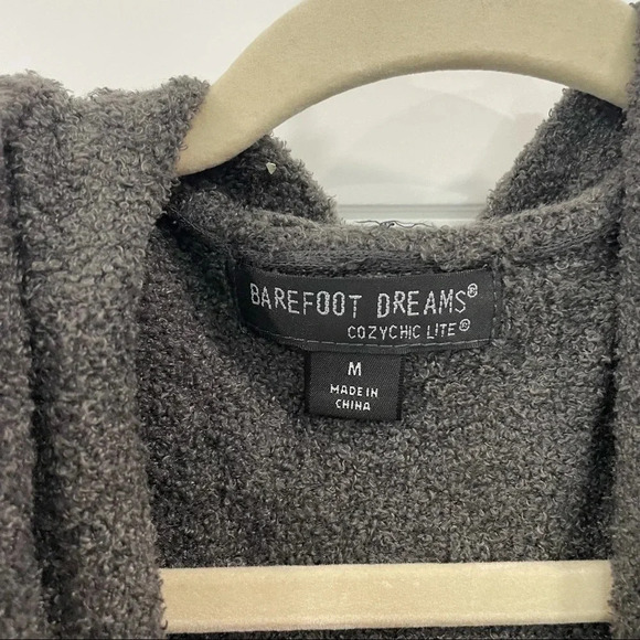 Barefoot Dreams CozyChic Lite Hooded Cardigan Medium - Picture 10 of 11